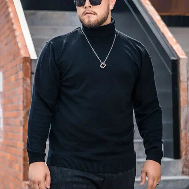 Pull Homme Grande Taille à Col Roulé Sampaio®