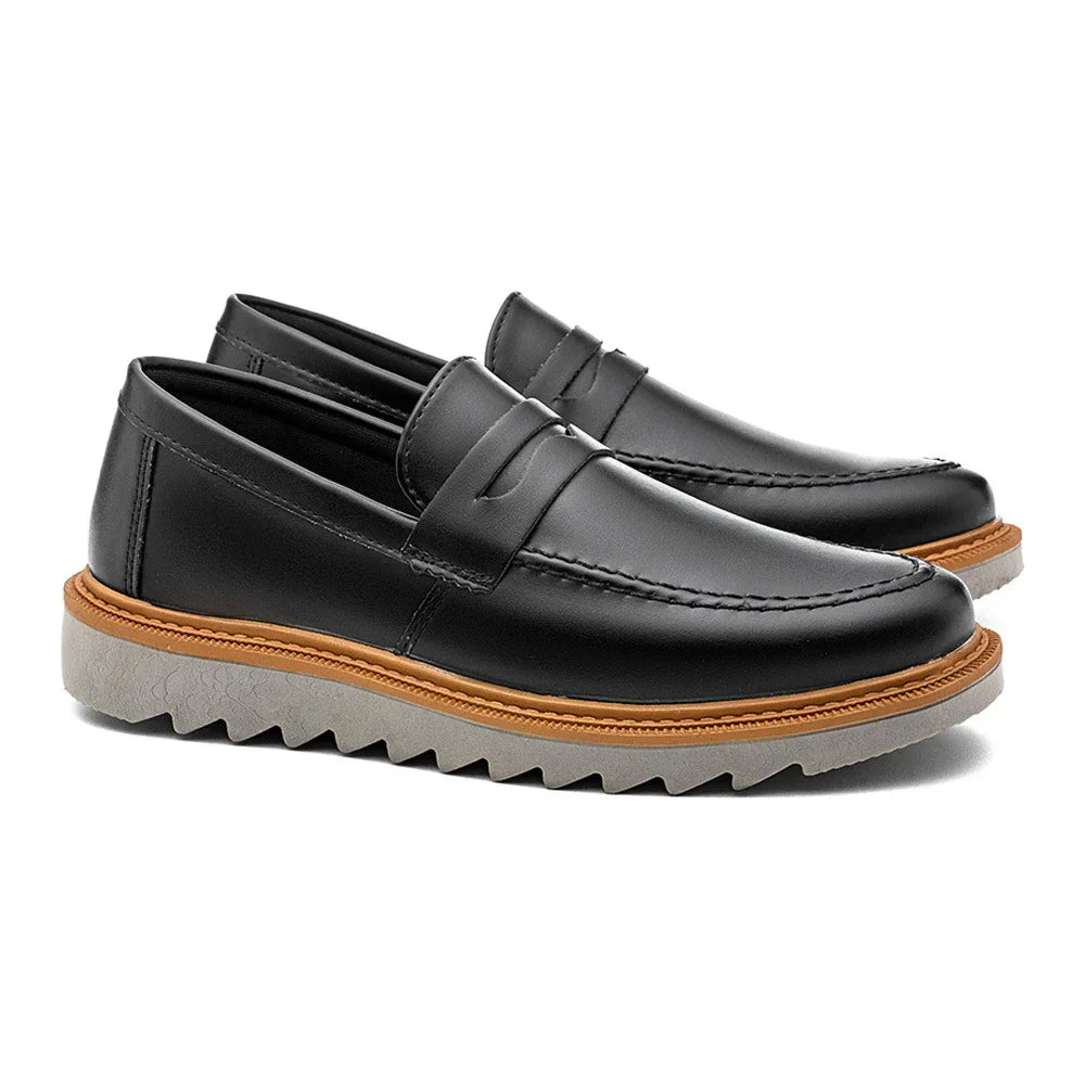 Mocassin Homme à Semelle Crantée – Chaussure Légère, Confortable et Élégante