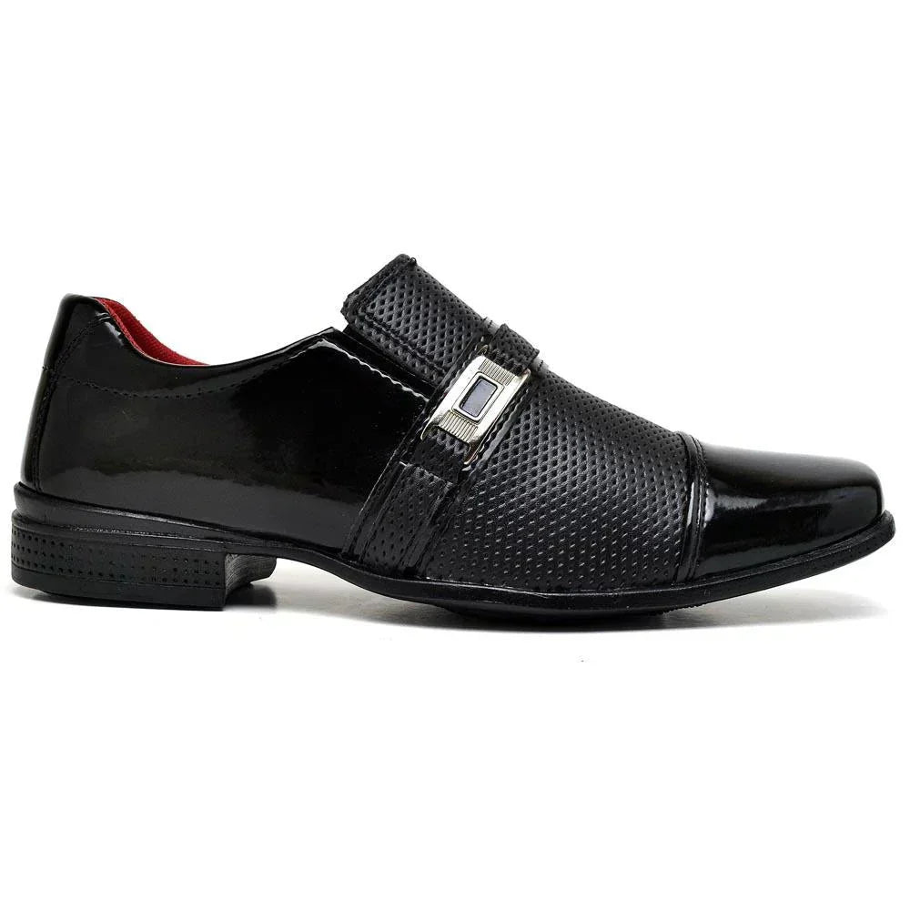 Chaussure Habillée Vernie Homme avec Boucle