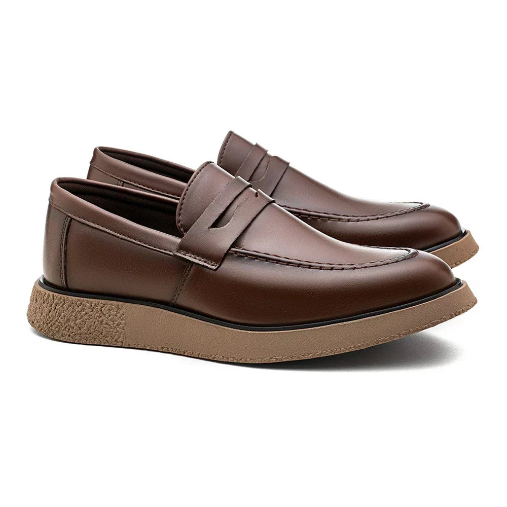 Mocassin Homme Loafer Décontracté – Semelle Crêpe – Confort Classique & Élégance Intemporelle