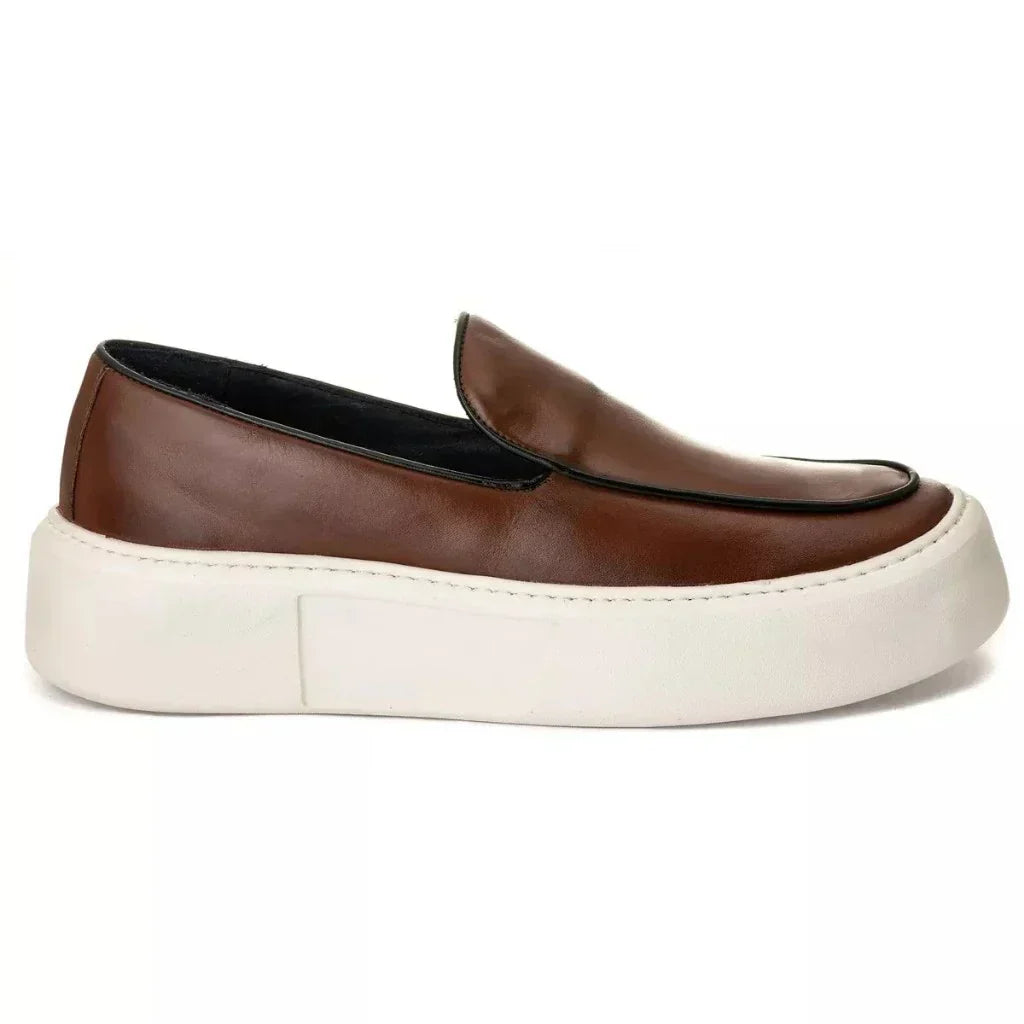 Mocassin Homme Décontracté Slip-On Everest – Stylé, 5 cm, Style Sport-Chic à Semelle Épaisse