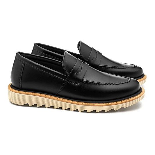 Mocassin Décontracté Loafer à Semelle Crantée Confort Premium